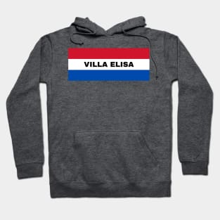 Villa Elisa City in Paraguay Flag Colors Hoodie